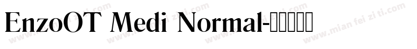 EnzoOT Medi Normal字体转换